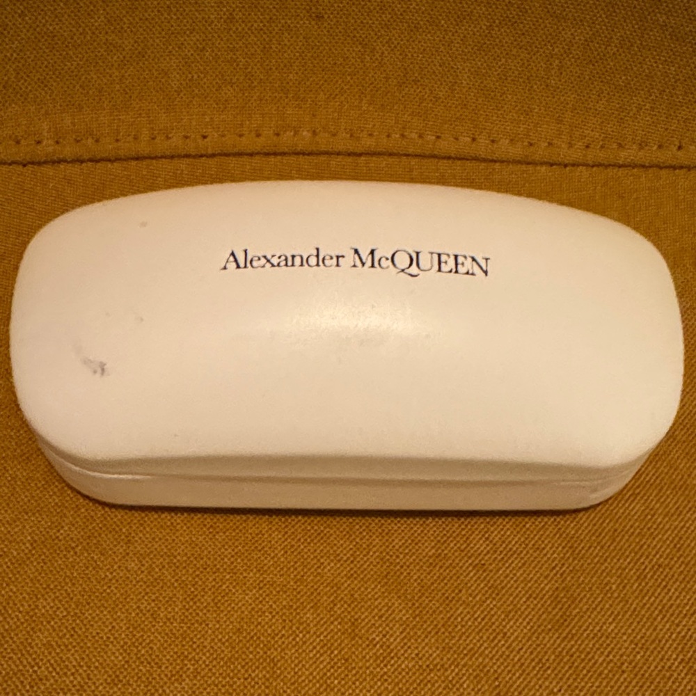 Alexander McQueen White Hard Shell Eyewear Case